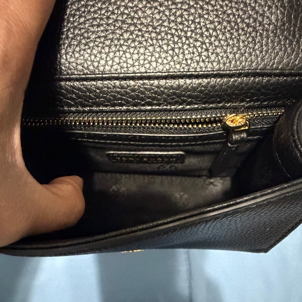 Tory Burch Black Pebbled Leather Crossbody Bag - Picture 9 of 9
